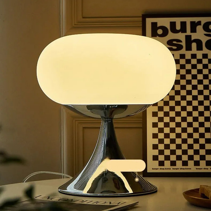 Antique Apple Table Lamp made of Glass | E27 Halogen, Rotary Switch | Kalsten