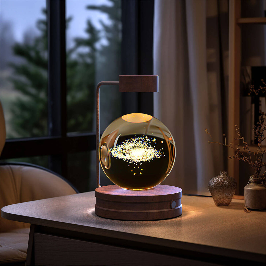 Crystal Ball Cosmic Dinosaur Indoor Night Light USB Power Warm Bedside Light Birthday Gift Night Lamp | Kalsten