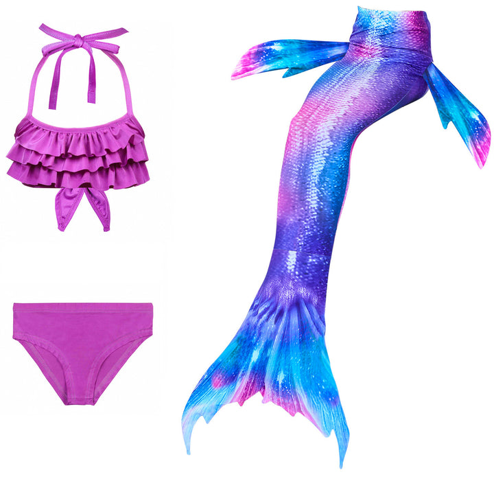 Kalsten | Girls Mermaid Tail Kids Swimsuit Bikini Set