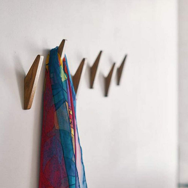 Nordhaak Wooden Hook Set (6 Minimalist Wall Hooks)