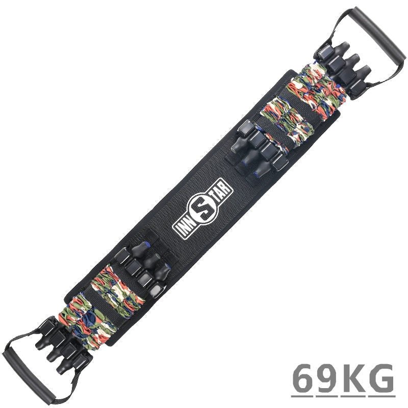 Kalsten | Resistance Band and Bar Set | Adjustable Strength | Portable Home Gym Equipment