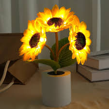 Table Lamp Sunflower LED USB Rechargeable Light | Kalsten