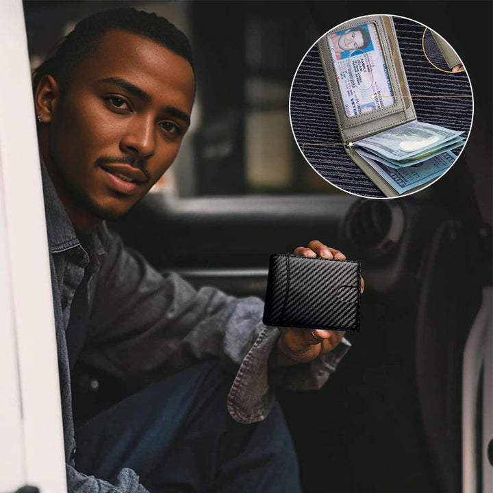 Kalsten | Theft-proof magnetic card holder made of genuine leather