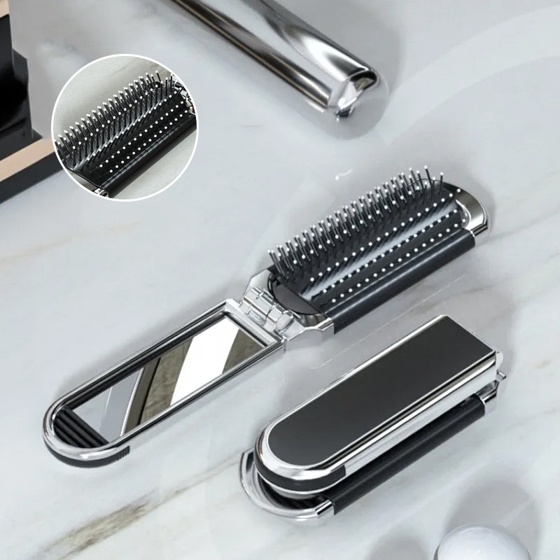 Kalsten | Travel Folding Mirror Hair Brush