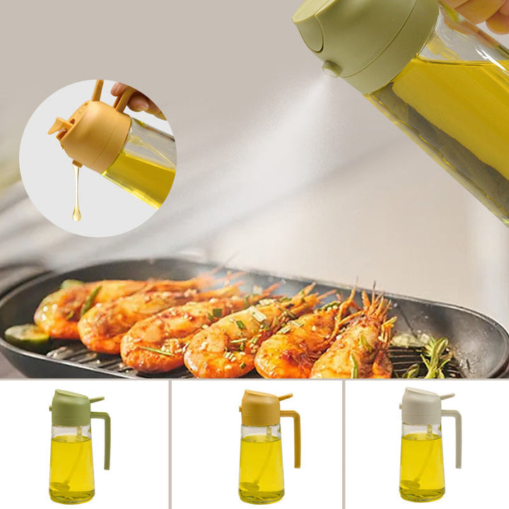 2-in-1 glass oil sprayer and dispenser | Kalsten