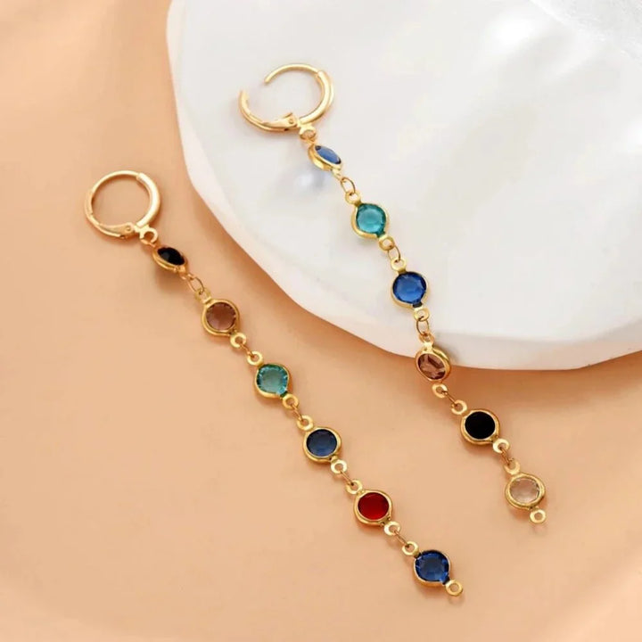 Kalsten | Gem Drop Hoop Earrings