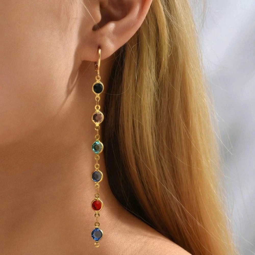 Kalsten | Gem Drop Hoop Earrings