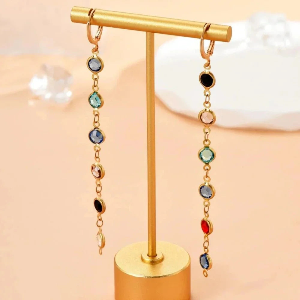 Kalsten | Gem Drop Hoop Earrings