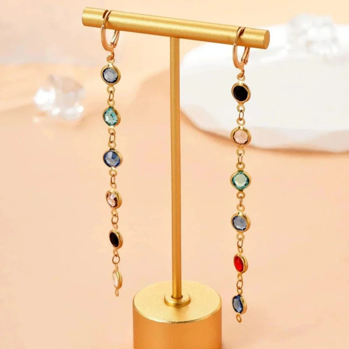 Kalsten | Gem Drop Hoop Earrings