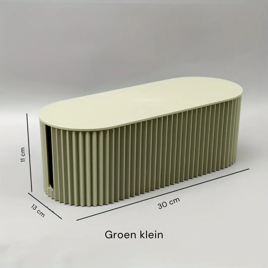 Kalsten | Ordoca Cable Box Desk Organizer | Cable Management & Storage | White | 30x11x13 cm