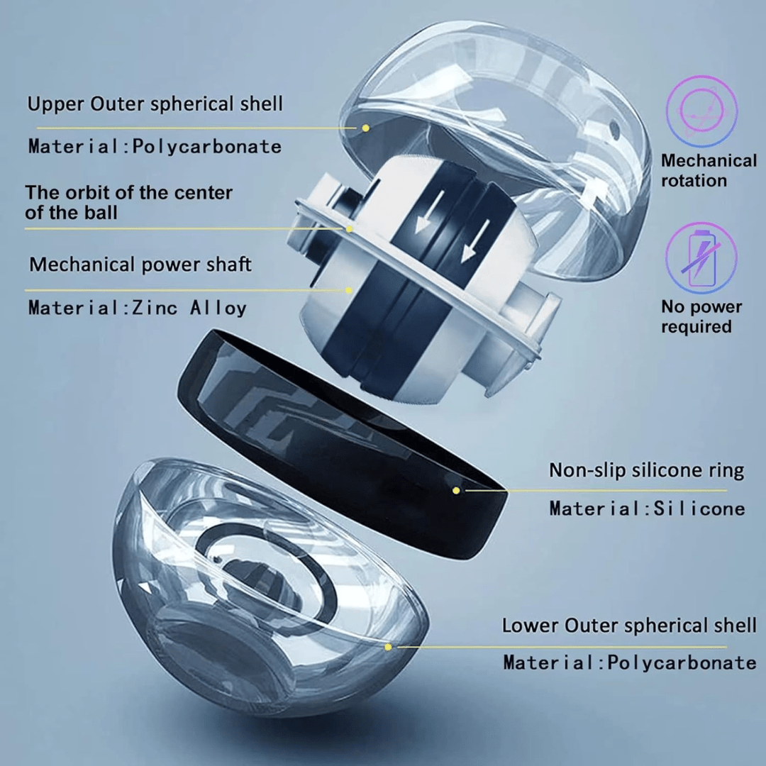 Kalsten | Gyropower Self-Starting Forearm Trainer – Gyroscopic Hand Exerciser for Grip Strength and Wrist Training