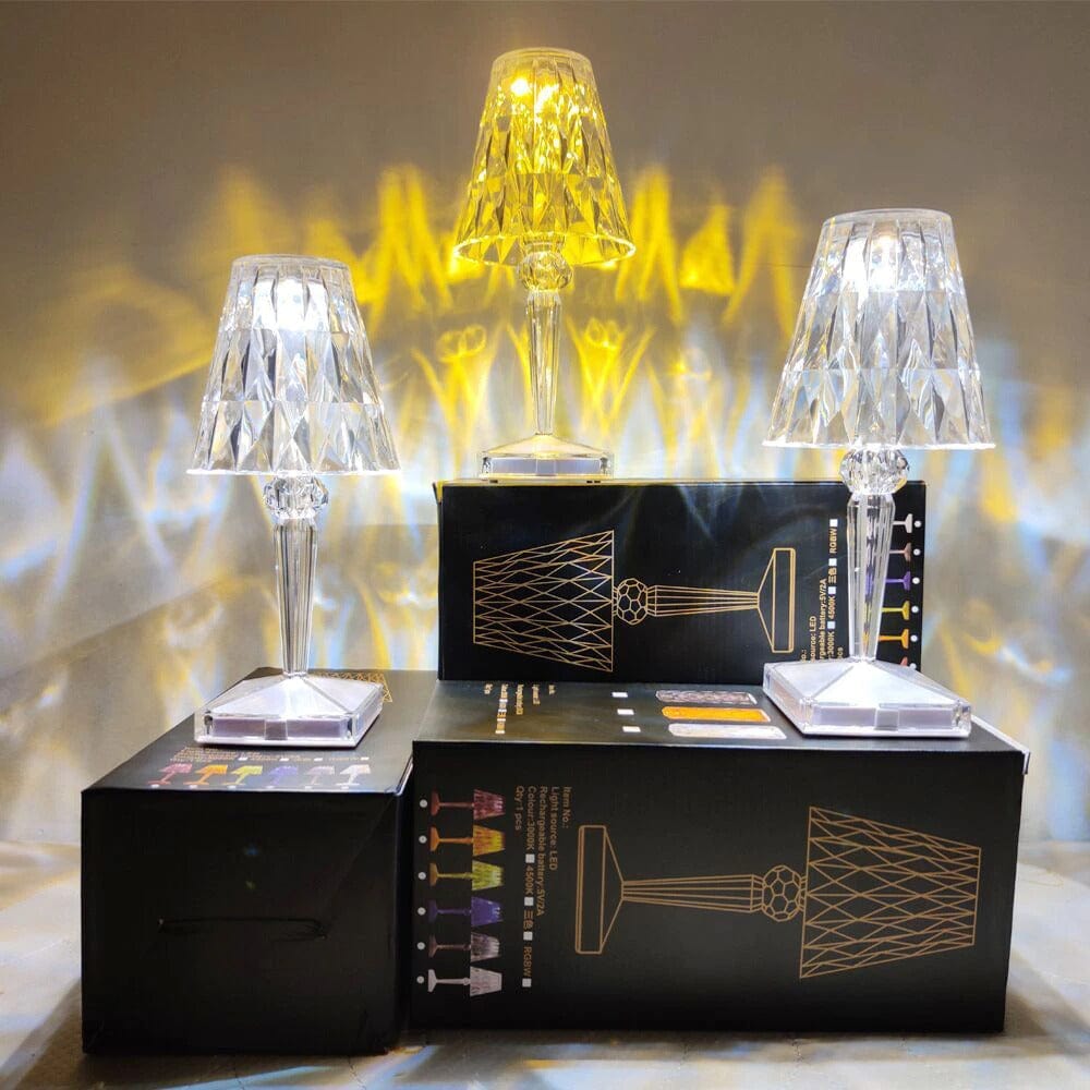 CrystaLamp - LED Table Lamp made of Diamond Crystal | Kalsten