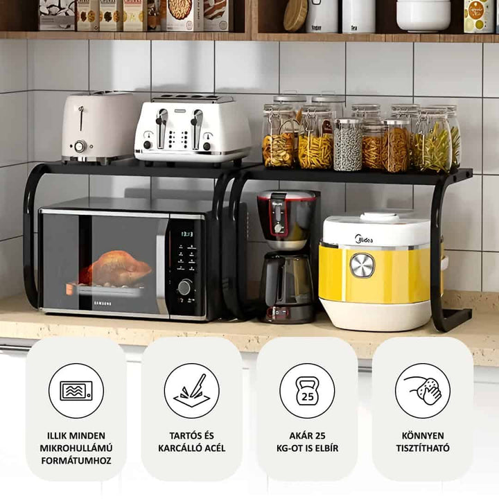 SpaceRack™ Kitchen Shelf 2 Levels Without Drilling | Kalsten