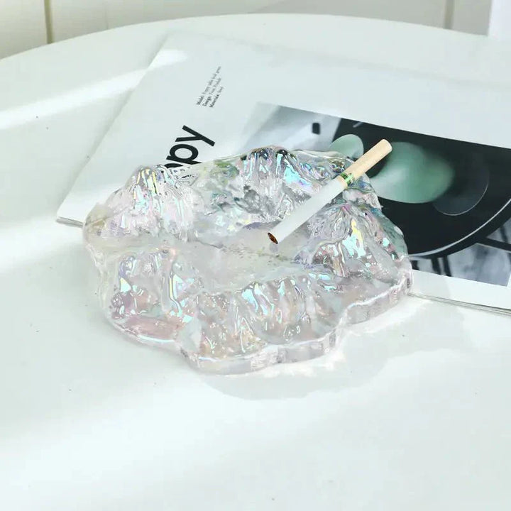 Kalsten | Ice Style Mountain Glass Ashtray Decoration