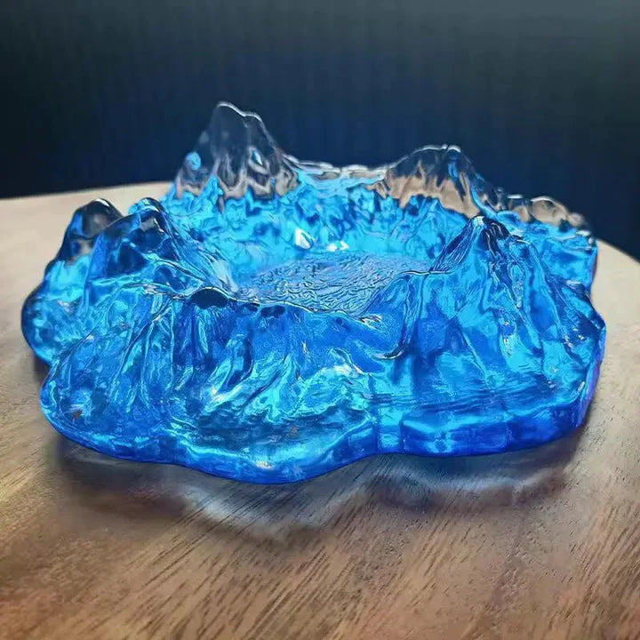 Kalsten | Ice Style Mountain Glass Ashtray Decoration