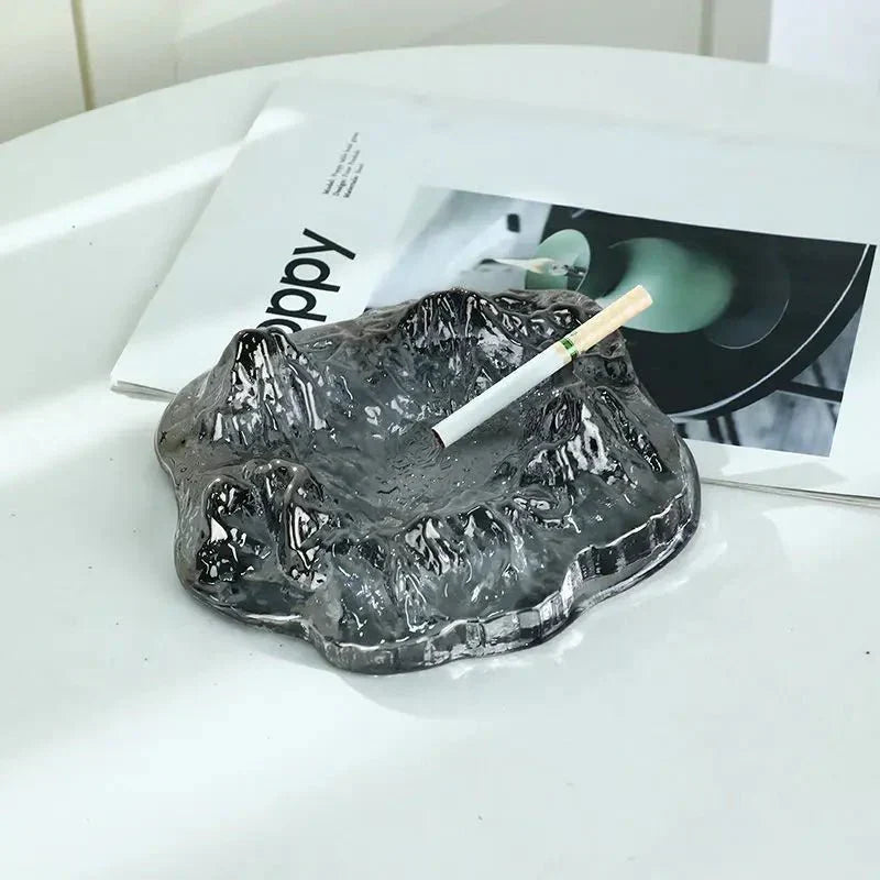 Kalsten | Ice Style Mountain Glass Ashtray Decoration