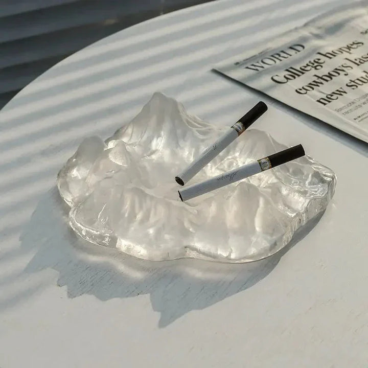 Kalsten | Ice Style Mountain Glass Ashtray Decoration