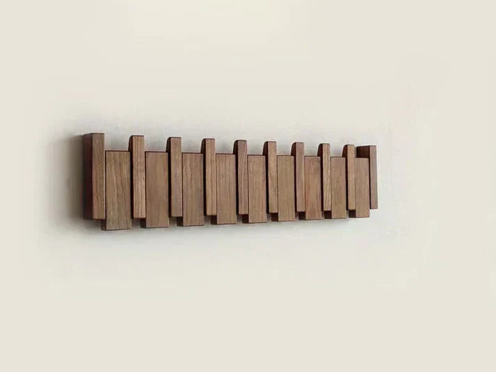 Kalsten | Elegant Wooden Coat Rack for Piano Hanger Clothing Storage