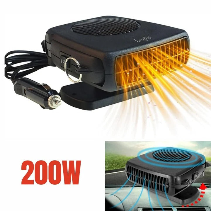 Portable 12V Ceramic Car Heater & Defroster (150W/300W)