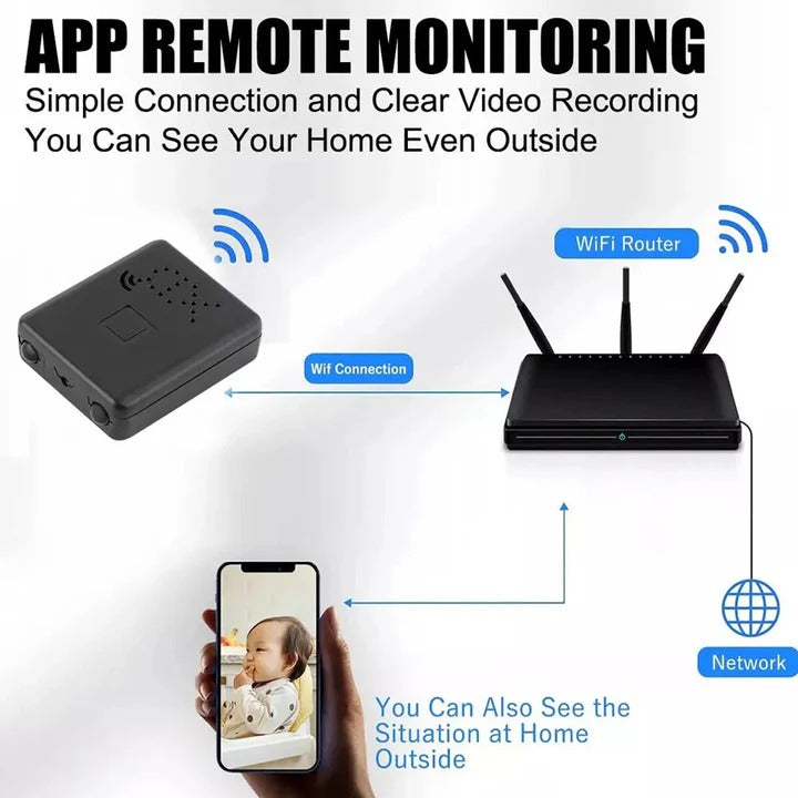 Kalsten | Portable Wi-Fi HD Camera – Real-Time Monitoring for Home & Office