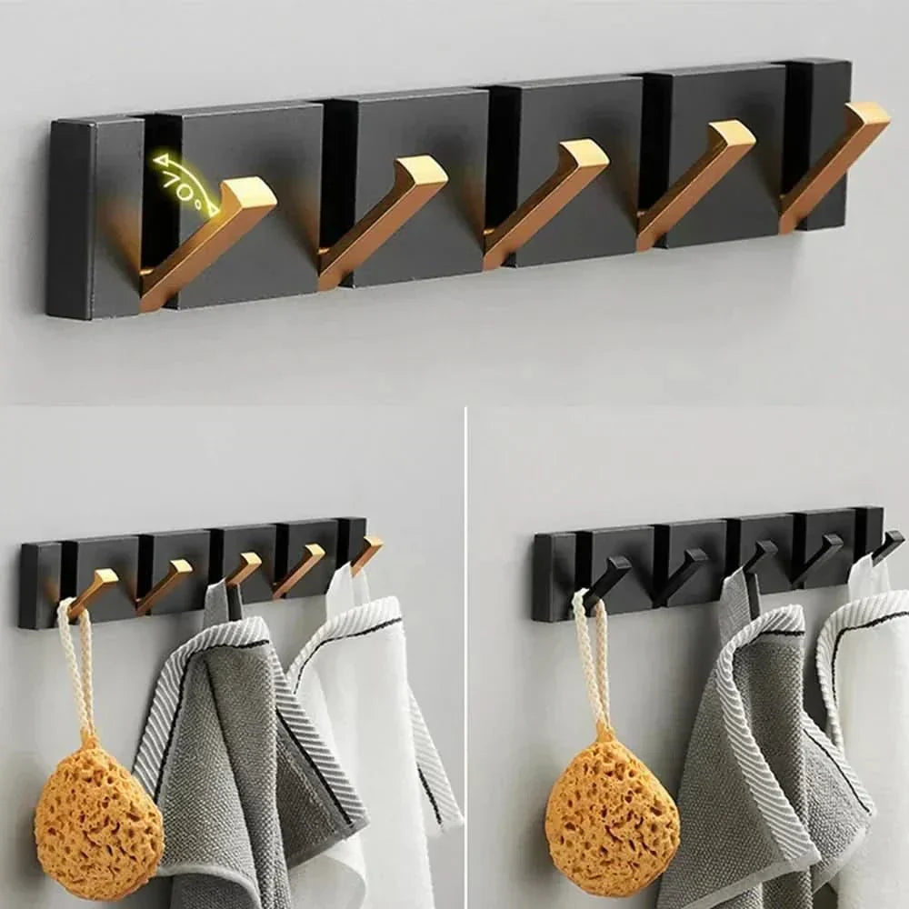 Kalsten | Elegant Stainless Steel Wall Hooks – Foldable, Space-Saving Hook for Bathrooms and Living Spaces