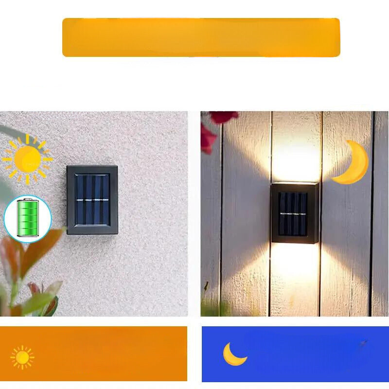 Solar Powered Outdoor Garden Wall Light