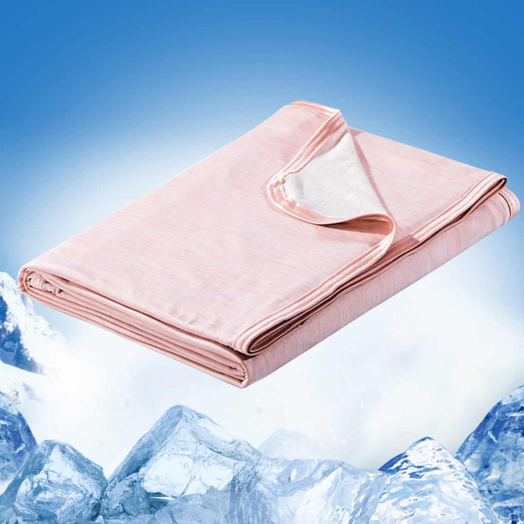 Light Pink Cooling Blanket –  3.0, Q-Max>0.5, Multi-Size Options | Kalsten
