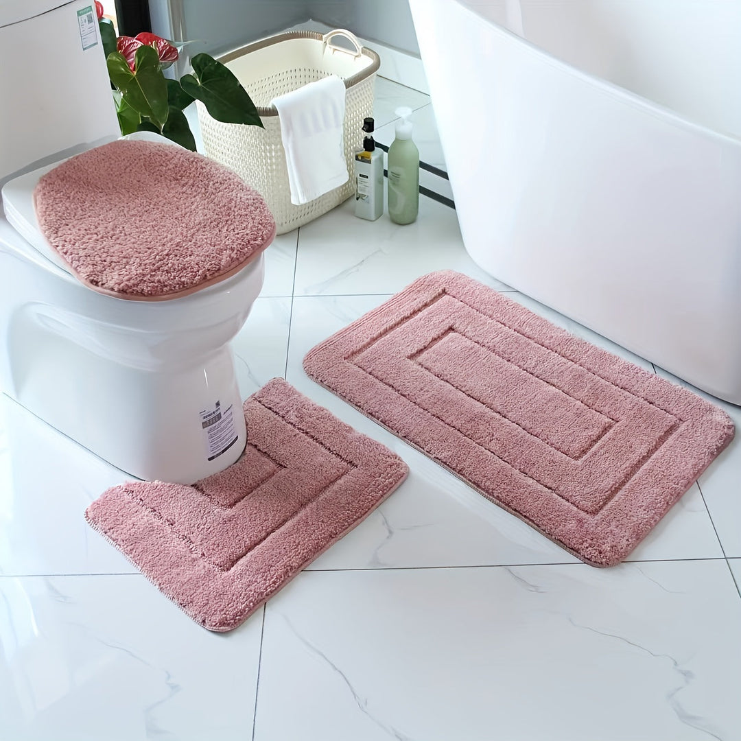 Kalsten | SoftStep Luxe Bath Mat Set – Non-Slip, Quick-Drying and Washable