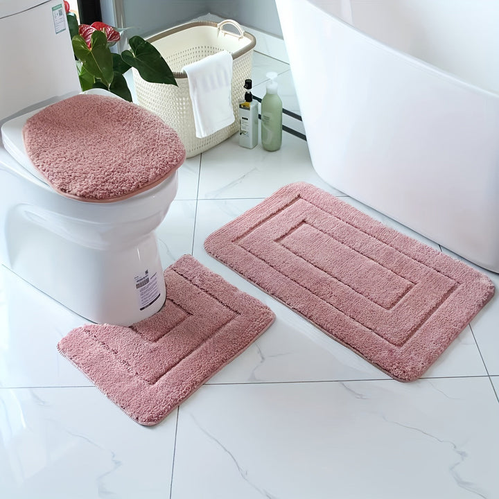 SoftStep Luxe Bathroom Mat Set – Non-Slip, Quick-Drying and Washable | Kalsten