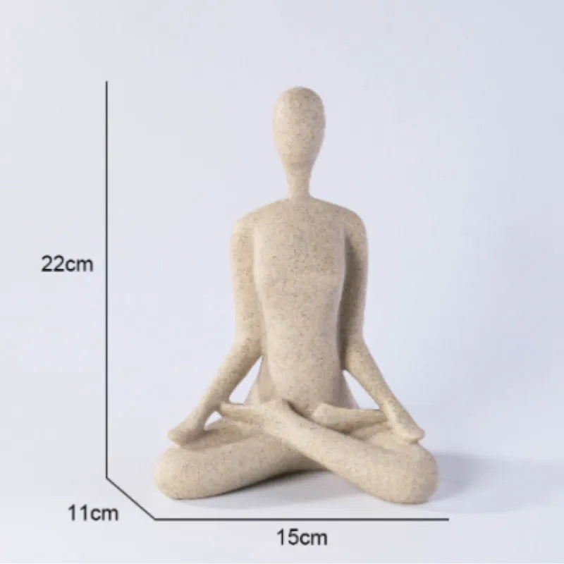 ZenJoy Woman in Yoga Figure – Modern Interior Decoration made of Resin | Kalsten