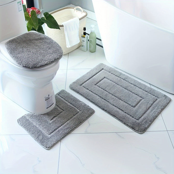 SoftStep Luxe Bathroom Mat Set – Non-Slip, Quick-Drying and Washable | Kalsten