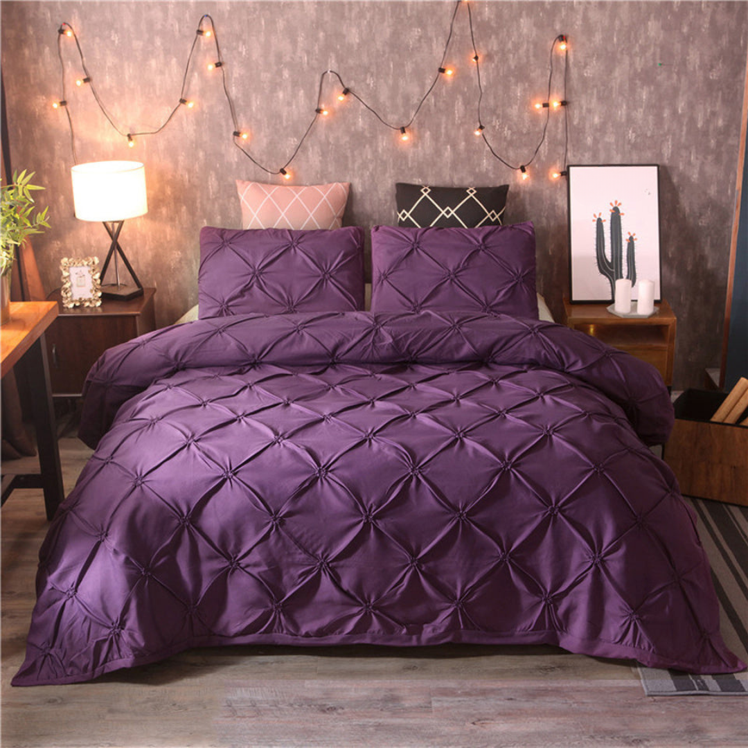 Luxury Tufted Microfiber Bedding Comfort Set