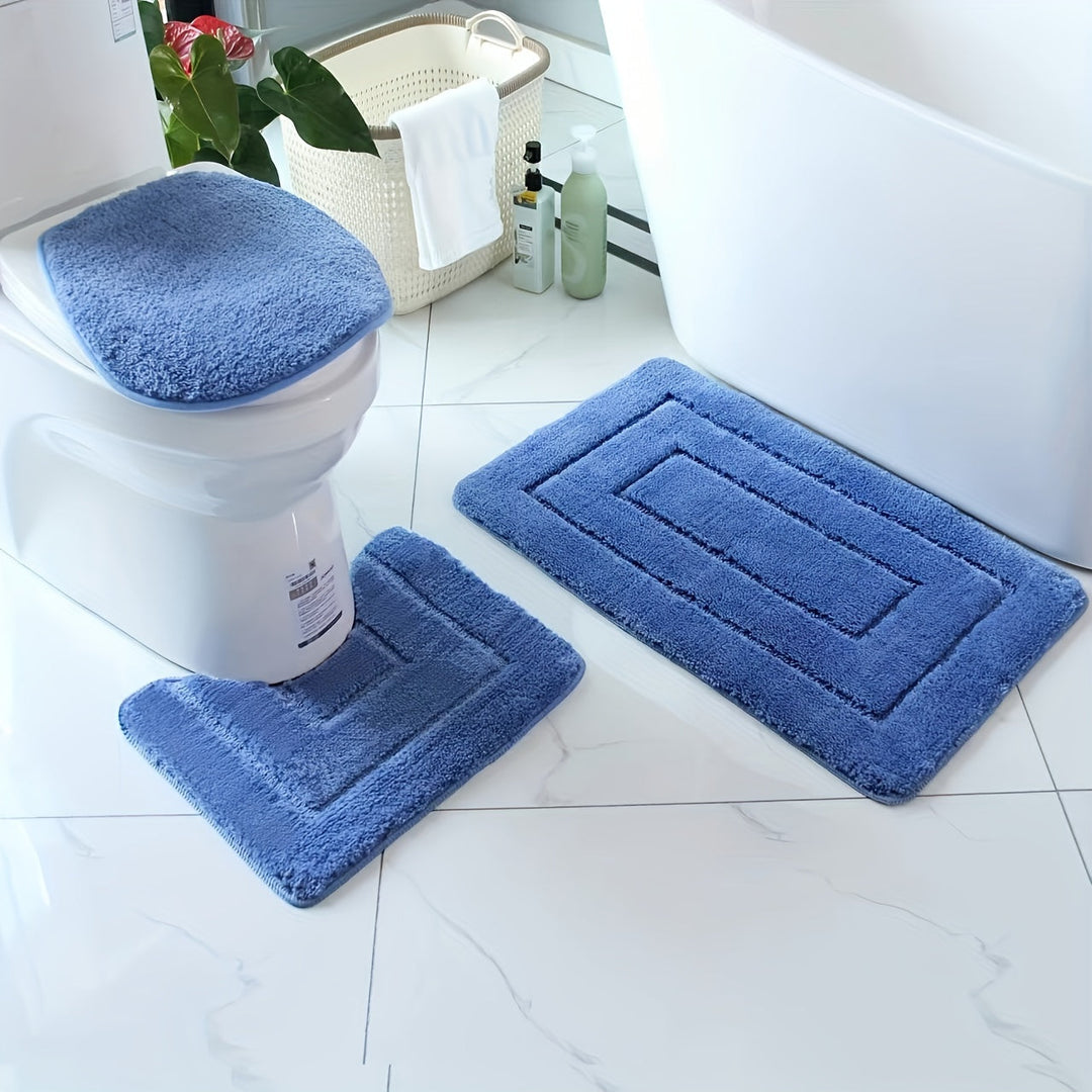 SoftStep Luxe Bathroom Mat Set – Non-Slip, Quick-Drying and Washable | Kalsten