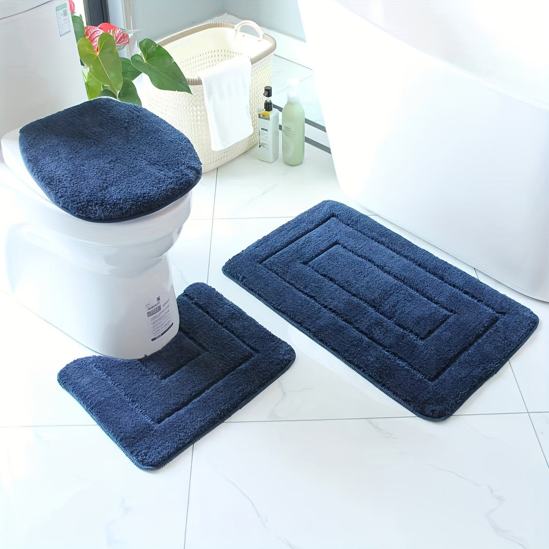 Kalsten | SoftStep Luxe Bath Mat Set – Non-Slip, Quick-Drying and Washable