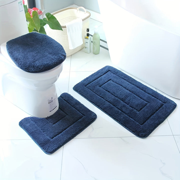 SoftStep Luxe Bathroom Mat Set – Non-Slip, Quick-Drying and Washable | Kalsten