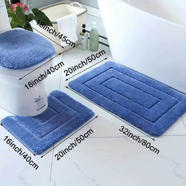 SoftStep Luxe Bath Mat Set – Non-slip, Quick-drying and Washable | Kalsten