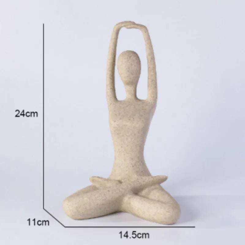 ZenJoy Woman in Yoga Figure – Modern Interior Decoration made of Resin | Kalsten