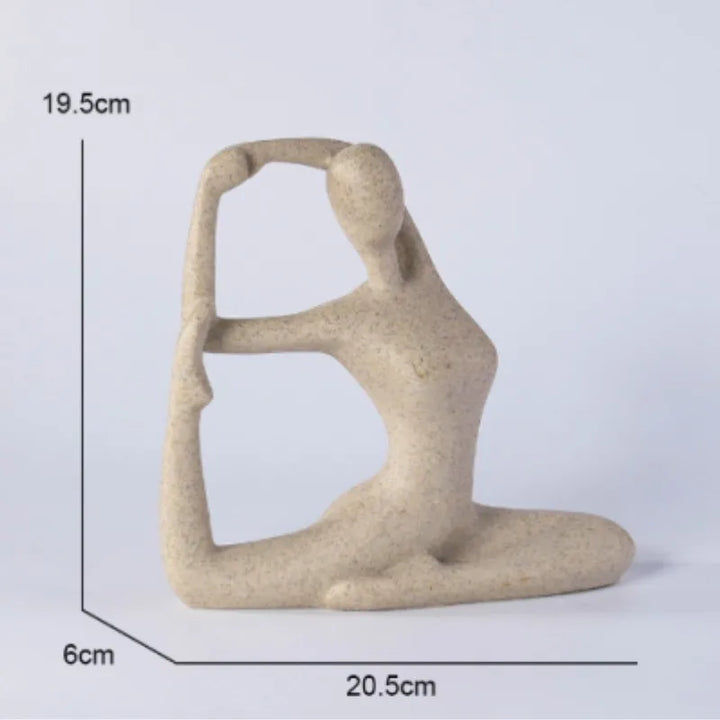 ZenJoy Woman in Yoga Figure – Modern Interior Decoration made of Resin | Kalsten