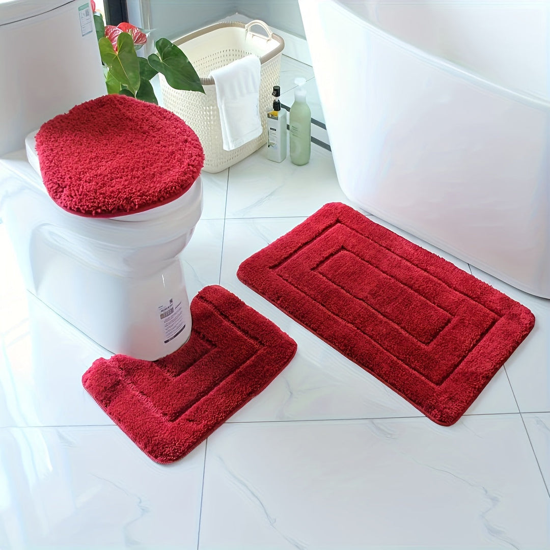 SoftStep Luxe Bathroom Mat Set – Non-Slip, Quick-Drying and Washable | Kalsten