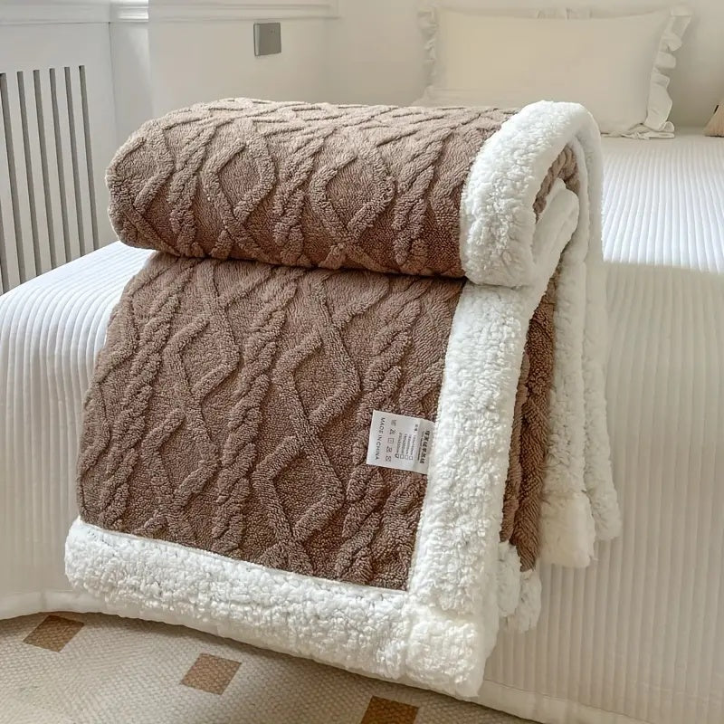 Reversible Sherpa Fleece Bedspread