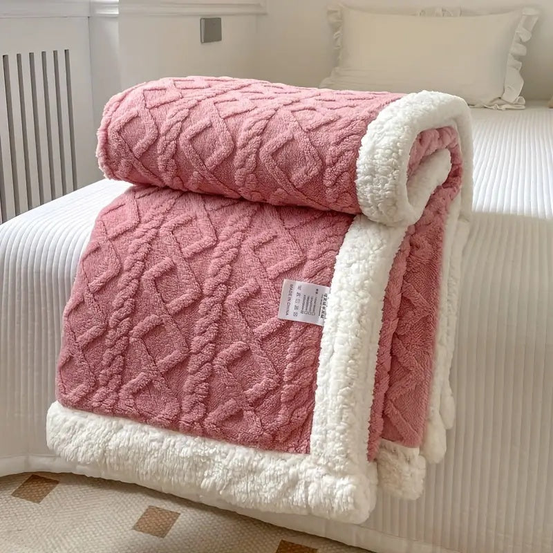 Reversible Sherpa Fleece Bedspread