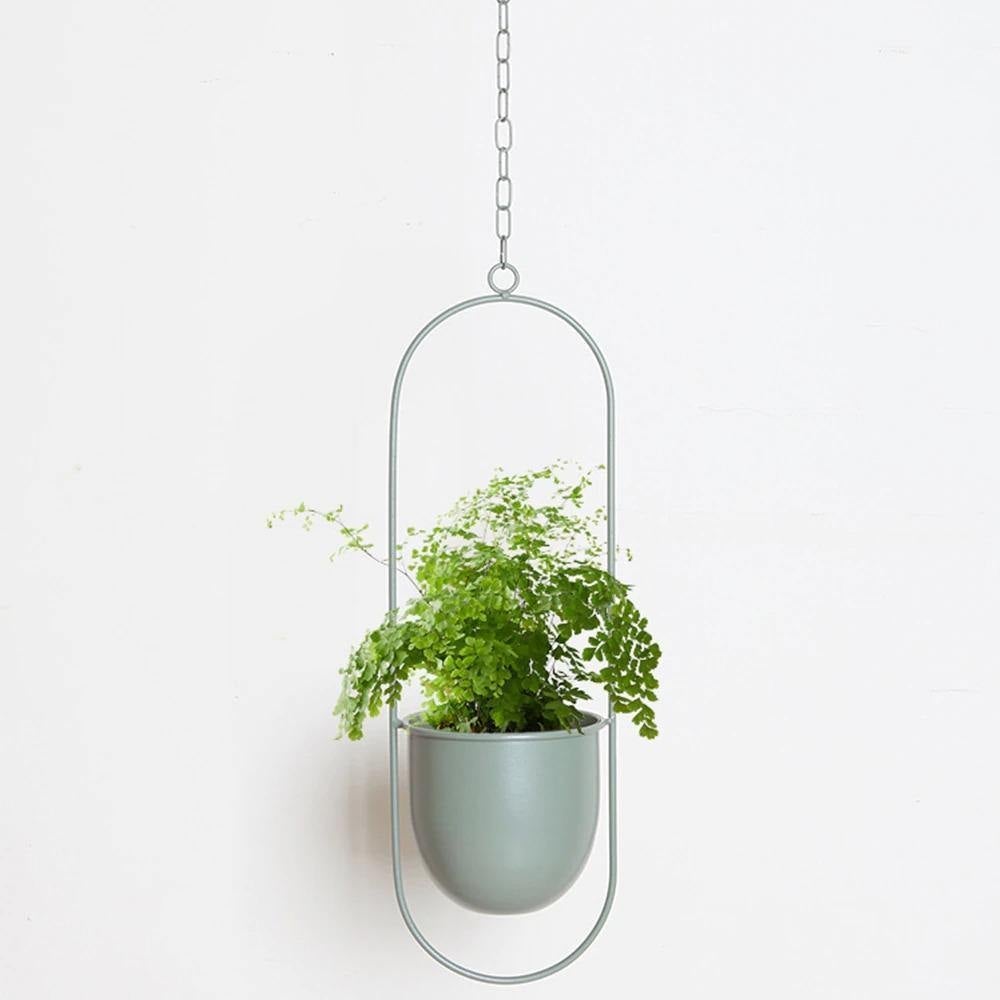 HaloRing Hanging Plant Holder – Metal Hanging Planter for Indoor and Outdoor | Kalsten