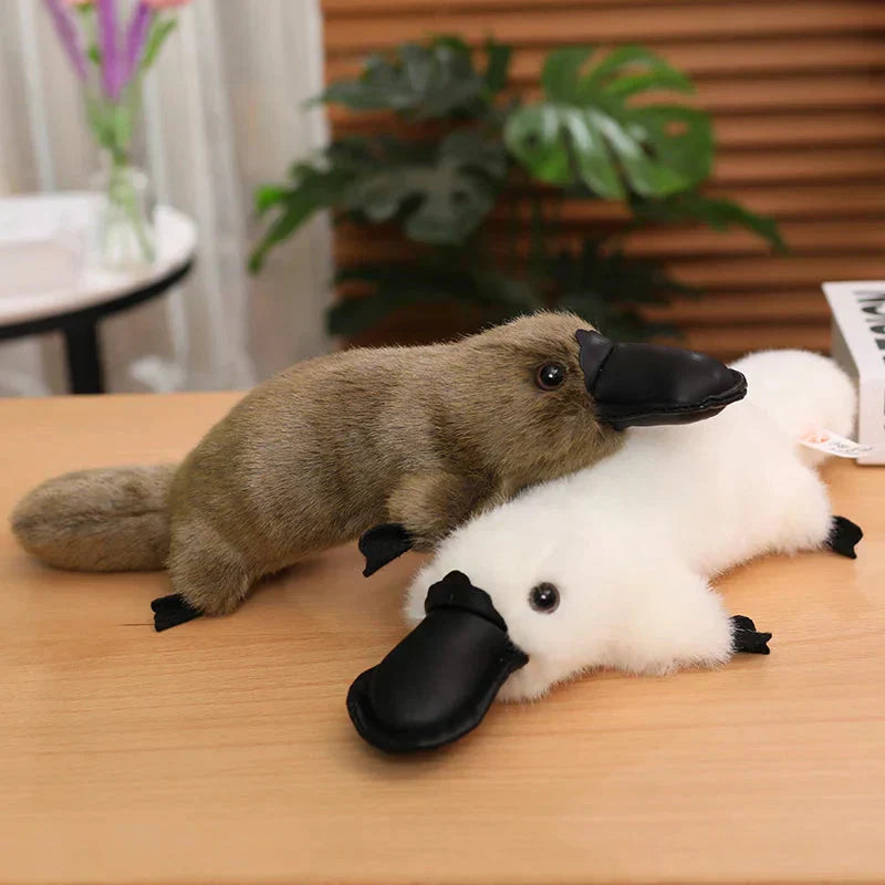 Kalsten | Pleep the Fluffy Brown & White Platypus Plush