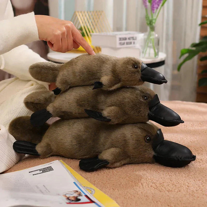 Kalsten | Pleep the Fluffy Brown & White Platypus Plush