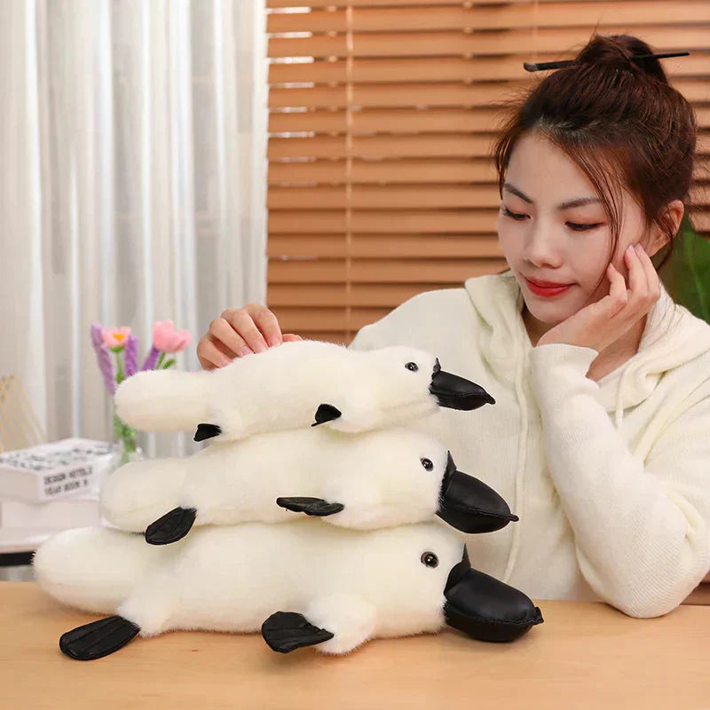 Kalsten | Pleep the Fluffy Brown & White Platypus Plush