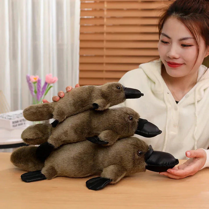 Kalsten | Pleep the Fluffy Brown & White Platypus Plush