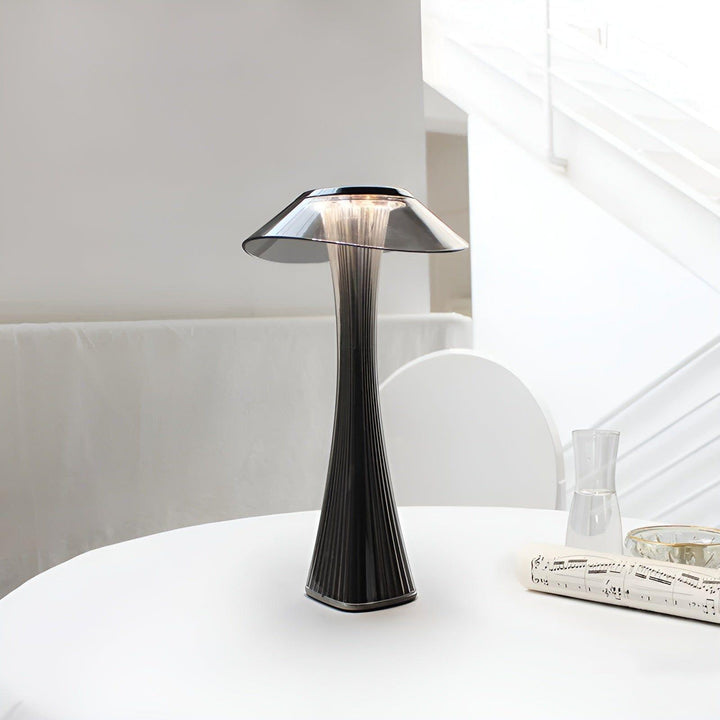 Gior Table Lamp - Rechargeable Italian Crystal Nightstand Lamp with Smart Touch | Kalsten