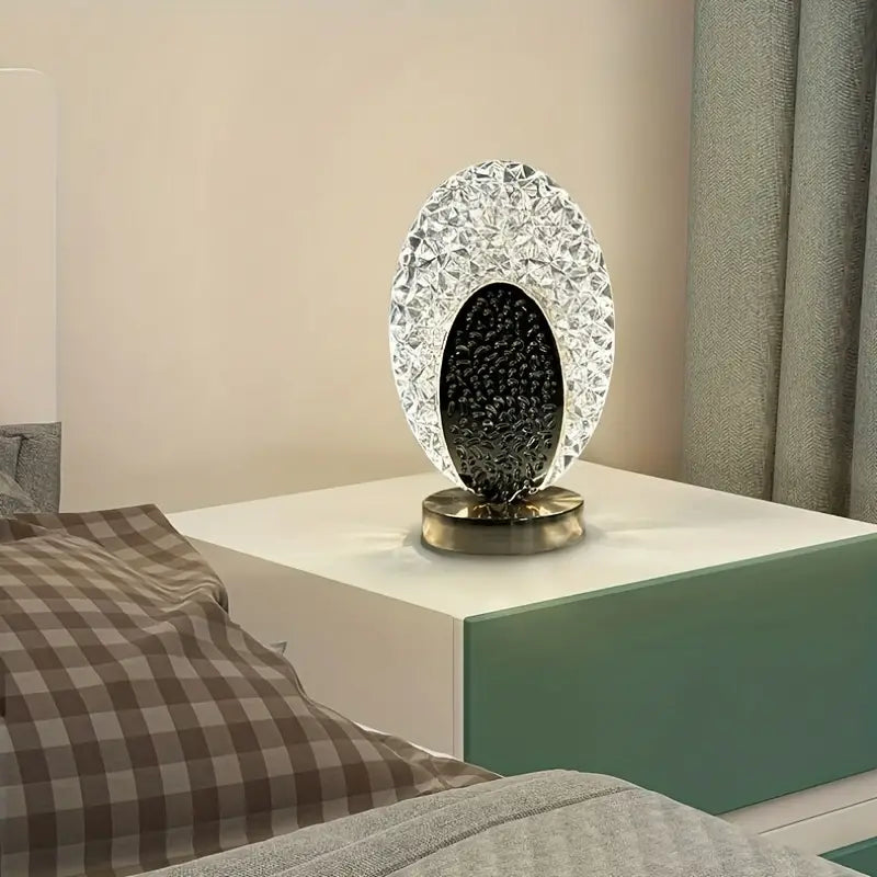 Plumalux Table Lamp Peacock Design | Cordless & USB rechargeable | Dimmable LED light | 22×13.5 cm | ABS housing | Kalsten