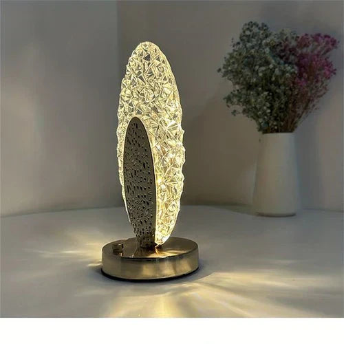 Plumalux Table Lamp Peacock Design | Cordless & USB rechargeable | Dimmable LED light | 22×13.5 cm | ABS housing | Kalsten