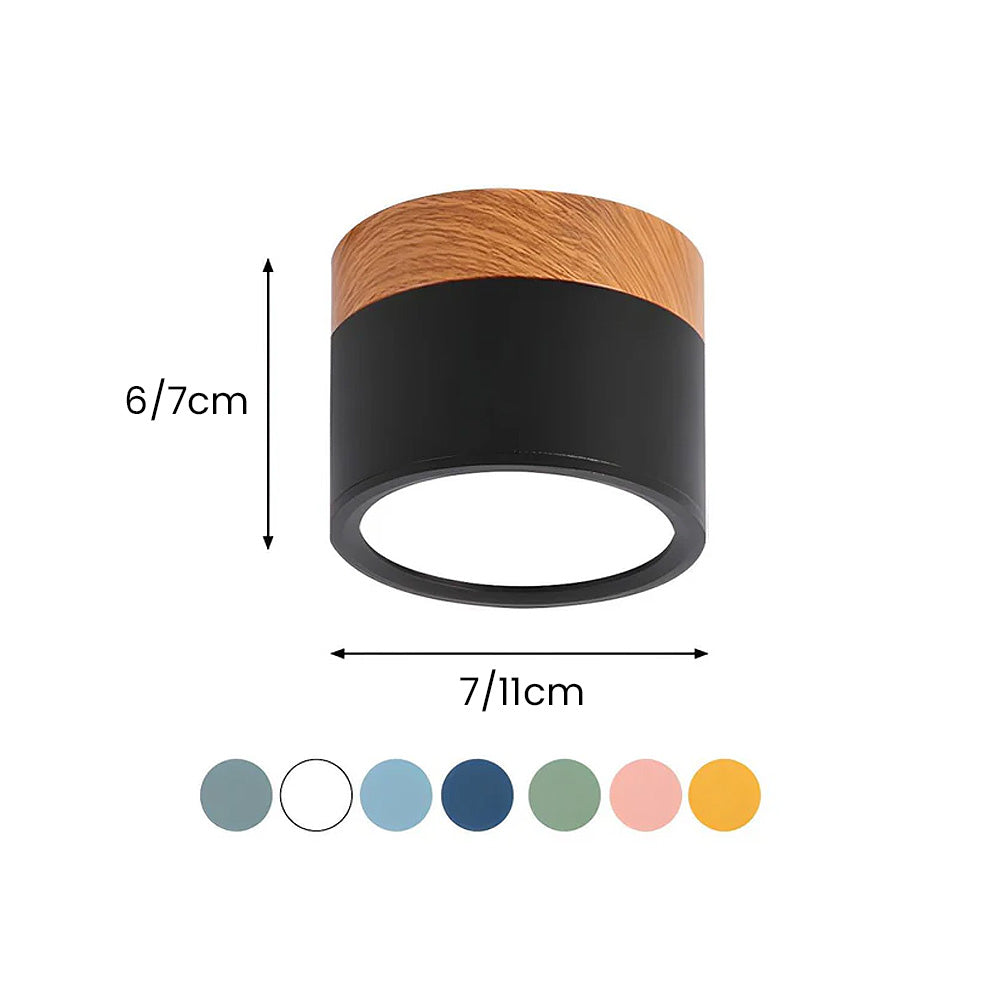 Modern Cylinder LED Flush Mount Ceiling Lamp Kalsten